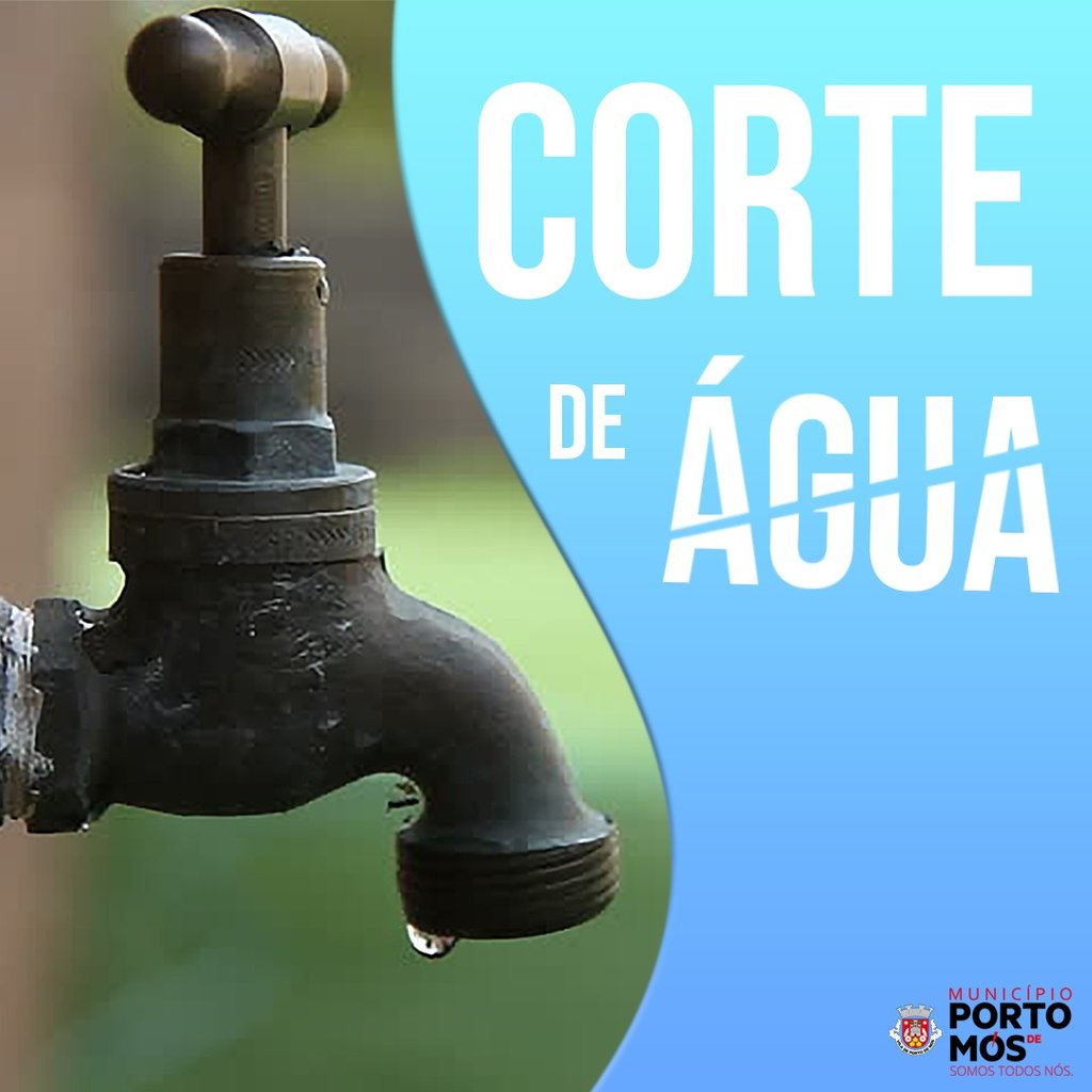 Aviso - Constrangimentos no abastecimento de água a S. Jorge, Zona Industrial de Porto de Mós e S...