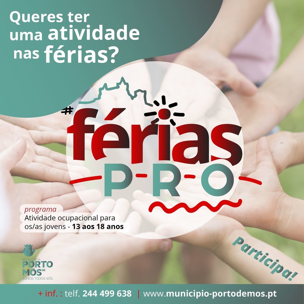 Férias PRO 2ª fase - Queres ter uma atividade nas férias?