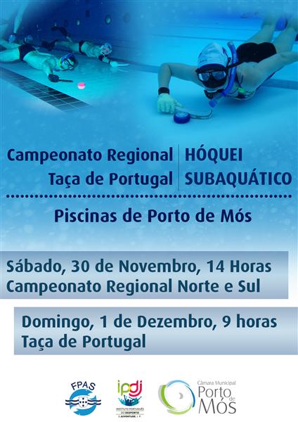 Campeonato Regional e Taça de Portugal de Hóquei Subaquático são disputados em Porto de Mós