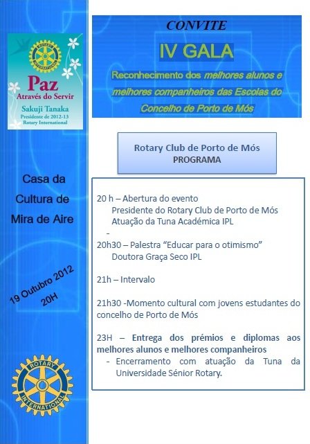 IV Gala Rotary Clube de Porto de Mós