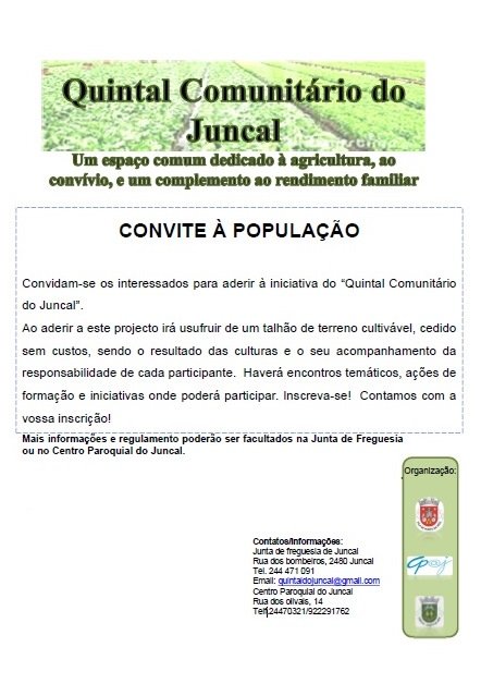 Inauguração Quintal Comunitário do Juncal