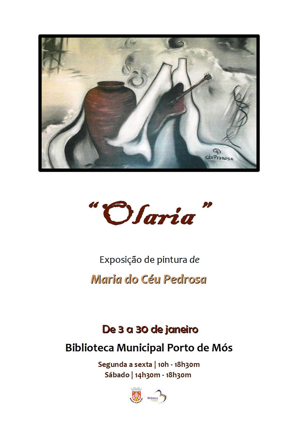 "Olaria" Exposicao de pintura de Maria do Céu Pedrosa