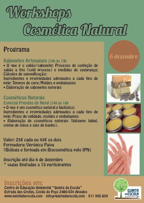 Workshop de Sabonetes Artesanais e Cosmética Natual