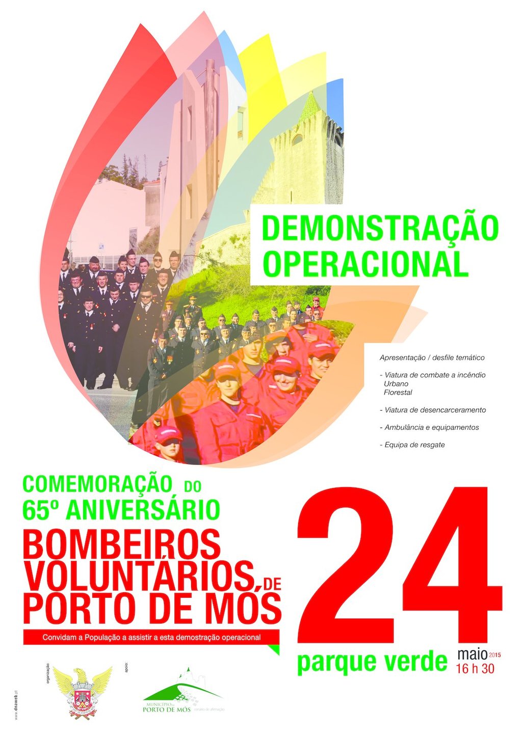 Comemoração do 65º aniversário dos Bombeiros Voluntários de Porto de Mós
